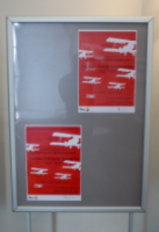 Wystawa "Podlaska Wytwórnia Samolotów" ze zbiorów regionalnych Miejskiej Biblioteki Publicznej w Białej Podlaskiej, 6.11.2017 r.