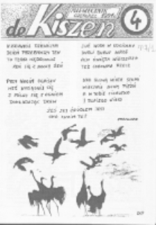 De Kiszen : miesięcznik wydawany przez uczniów kl.II "A" Liceum Ogólnokształcącego R. 1 (1990/1991) nr 4