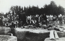 Kopanie fundamentów pod kościół w Konstantynowie [fotografia]