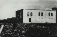 Rozbiórka synagogi w Łomazach [fotografia]