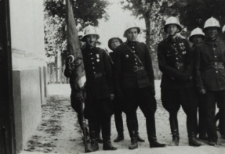 Straż pożarna Podlaskiej Wytwórni Samolotów w czasie Święta Floriana [fotografia]