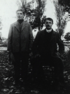 Stanisław i Piotr Szulcowie z Łomaz [fotografia]