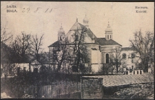 Bela, Kostel = Biała, Kościół [pocztówka]