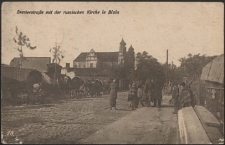 Bressterstraße mit der russischen Kirche in Biala [pocztówka]