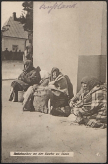 Bettelwieber an der Kirchen zu Biala [pocztówka]