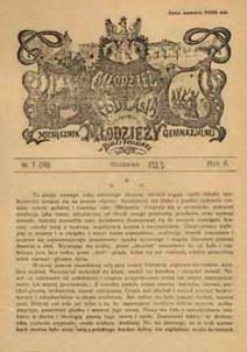 Młodzież z Podlasia : miesięcznik młodzieży gimnazjalnej w Białej Podlaskiej R. 2 (1923) nr 7 (19)