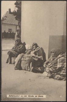 Bettelwieber an der Kirchen zu Biala [pocztówka]