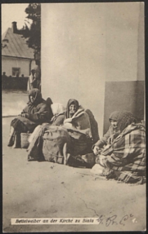 Bettelwieber an der Kirchen zu Biala [poczt&oacute;wka]