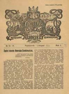 Młodzież z Podlasia : miesięcznik młodzieży gimnazjalnej w Białej Podlaskiej R. 3 (1924) nr 13-14
