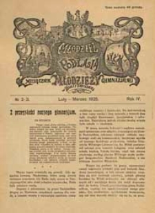 Młodzież z Podlasia : miesięcznik młodzieży gimnazjalnej w Białej Podlaskiej R. 4 (1925) nr 2-3