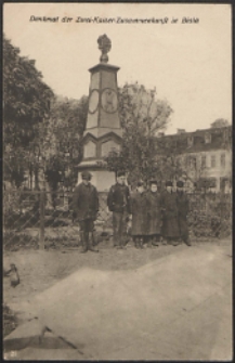 Biala, Denkmal der Zwei-Kaiser Zusammenkunft in Biala [pocztówka]