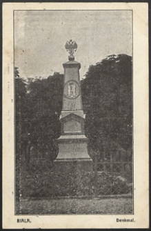 Biala, Denkmal [pocztówka]
