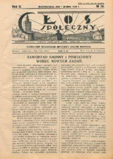Głos Społeczny R. 2 (1934)
