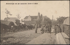 Bressterstraße mit der russischen Kirche in Biala [pocztówka]