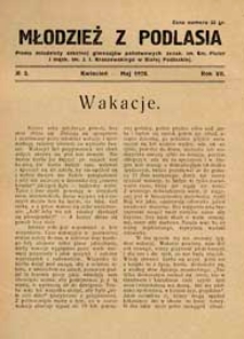 Młodzież z Podlasia : miesięcznik młodzieży gimnazjalnej w Białej Podlaskiej R. 7 (1928) nr 3