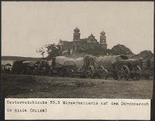 Osterreichte 30,5 Mörser Batterie auf dem Durchmarsch in Biala [fotografia]