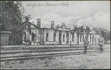Der zerstörte Bahnhof v. Biala [pocztówka]