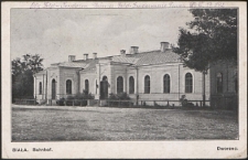 Biala, Bahnhof [pocztówka]