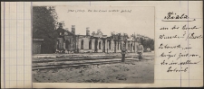 Biala, Von Den Russen zerstörte Bahnhof [pocztówka]