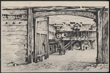 [Podwórze w Białej] : [pocztówka]