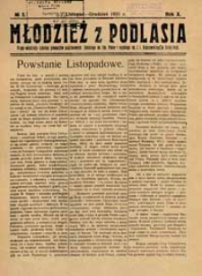 Młodzież z Podlasia : miesięcznik młodzieży gimnazjalnej w Białej Podlaskiej R.10 (1931) nr 2