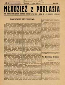 Młodzież z Podlasia : miesięcznik młodzieży gimnazjalnej w Białej Podlaskiej R.9 (1931) nr 3