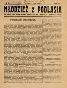 Młodzież z Podlasia : miesięcznik młodzieży gimnazjalnej w Białej Podlaskiej R.9 (1931) nr 3