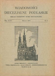 Wiadomości Diecezjalne Podlaskie R. 46 (1977) nr 3