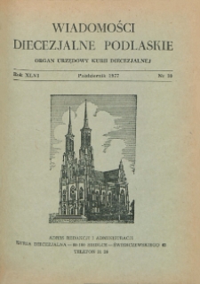 Wiadomości Diecezjalne Podlaskie R. 46 (1977) nr 10