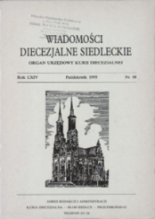 Wiadomości Diecezjalne Siedleckie R. 64 (1995) nr 10