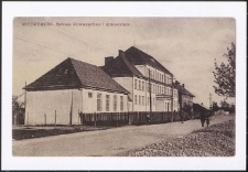 Międzyrzec, Szkoła powszechna i gimnazjum [pocztówka]