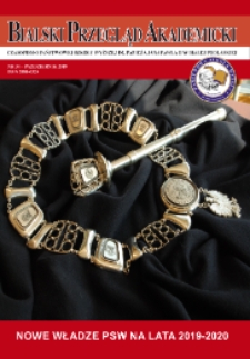 Bialski Przegląd Akademicki : czasopismo Państwowej Szkoły Wyższej im. Papieża Jana Pawła II w Białej Podlaskiej R. 10 (2019) nr 34