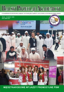 Bialski Przegląd Akademicki : czasopismo Państwowej Szkoły Wyższej im. Papieża Jana Pawła II w Białej Podlaskiej R. 11 (2020) nr 36