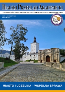 Bialski Przegląd Akademicki : czasopismo Państwowej Szkoły Wyższej im. Papieża Jana Pawła II w Białej Podlaskiej R. 11 (2020) nr 39