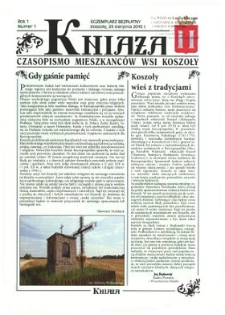 Kniaża: czasopismo mieszkańców wsi Koszoły R. 1 (2010) nr 1