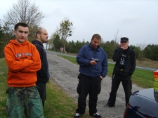 Zespół Back To Reality przed koncertem "Napinka 10 Fest Vol. 2", Chełm, 18.04. 2009