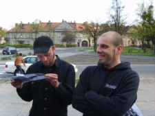 Zespół Back To Reality przed koncertem "Napinka 10 Fest Vol. 2", Chełm, 18.04. 2009