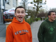 Zespół Back To Reality przed koncertem "Napinka 10 Fest Vol. 2", Chełm, 18.04. 2009