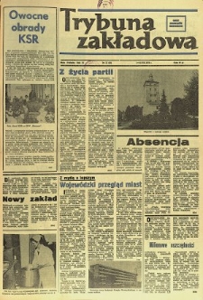 Trybuna Zakładowa : organ samorządów robotniczych R. 2 (1978) nr 15