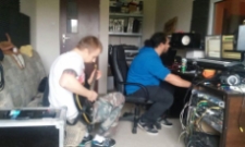 Sesja nagraniowa płyty „Starcie z Niedźwiedziem” zespołu Back To Reality, studio pod Lublinem, październik 2017 r.