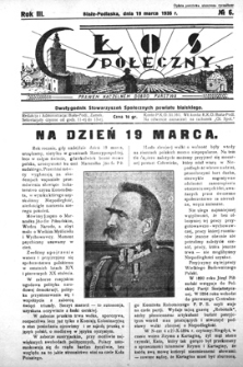Głos Społeczny R. 3 (1935) nr 6