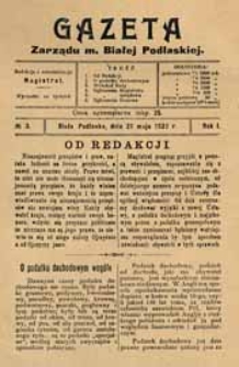 Gazeta Zarządu M. Białej Podlaskiej R. 1 (1922) nr 3