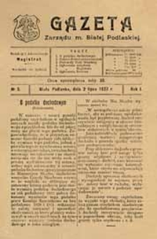 Gazeta Zarządu M. Białej Podlaskiej R. 1 (1922) nr 5