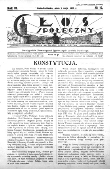 Głos Społeczny R. 3 (1935) nr 10