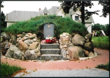 Cmentarze i miejsca pamięci w pow. Biała Podlaska : gm. Drelów : odbudowany kopiec w Żerocinie upamiętniająy Marszałka Józefa Piłsudskiego i pobyt I Brygady Legionów : fotografia