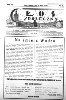 Głos Społeczny R. 3 (1935) nr 12