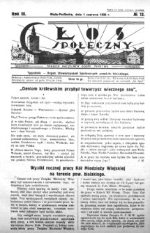 Głos Społeczny R. 3 (1935) nr 13