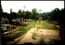 Cmentarze i miejsca pamięci w pow. Biała Podlaska : gm. Leśna Podlaska : cmentarz parafialny w Leśnej Podlaskiej : fotografia