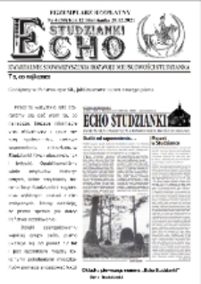 Echo Studzianki : kwartalnik Stowarzyszenia Rozwoju Miejscowości Studzianka R. 13 (2021) nr 4 (50)