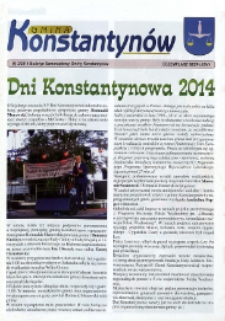 Gmina Konstantynów: Biuletyn Samorządowy Gminy Konstantynów R. 2 (2014) nr 2 (4)
